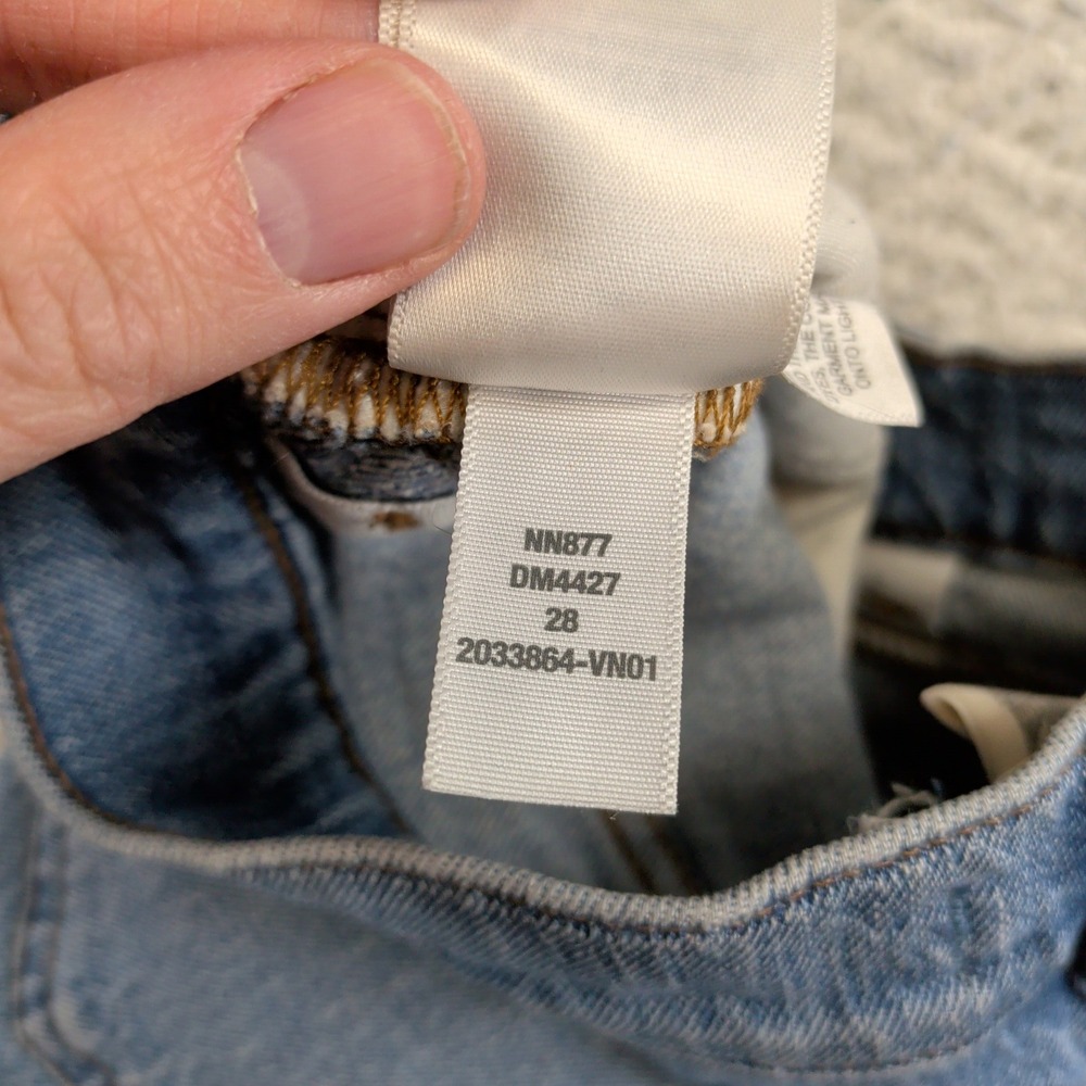 Madewell 90s Straight Jeans High Rise Light Wash Blue Size 28‎ NN877 DM4427 - Picture 5 of 10